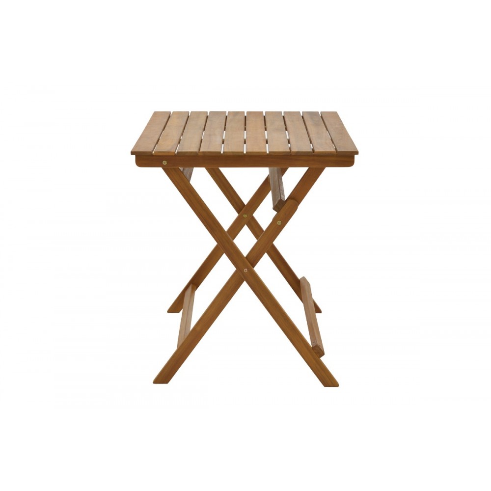 Τραπεζαρία 5τμχ "FATEL-JAYBO" πτυσσόμενο από ξύλο σε φυσικό χρώμα 100x65x72