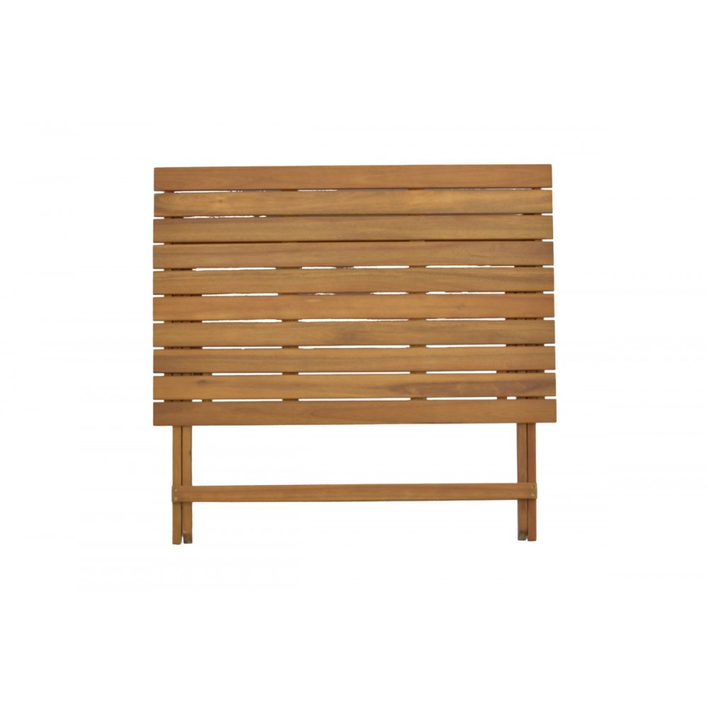 Τραπεζαρία 5τμχ "FATEL-JAYBO" πτυσσόμενο από ξύλο σε φυσικό χρώμα 100x65x72