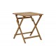 Τραπεζαρία 3τμχ "BISTRUAL-PERDU" πτυσσόμενο από ξύλο σε φυσικό χρώμα 60x60x72