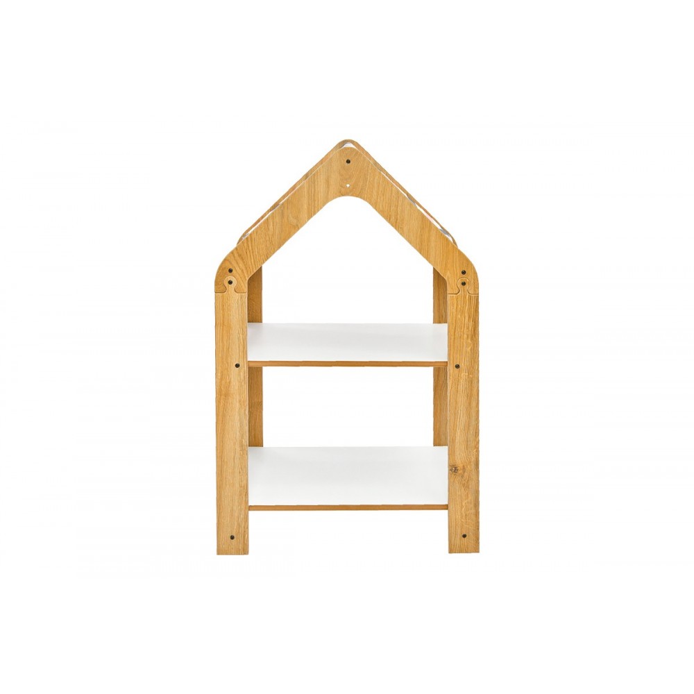 Ραφιέρα "MONTESSORI-ZOILEN" από mdf σε φυσικό/λευκό χρώμα 50x30x80