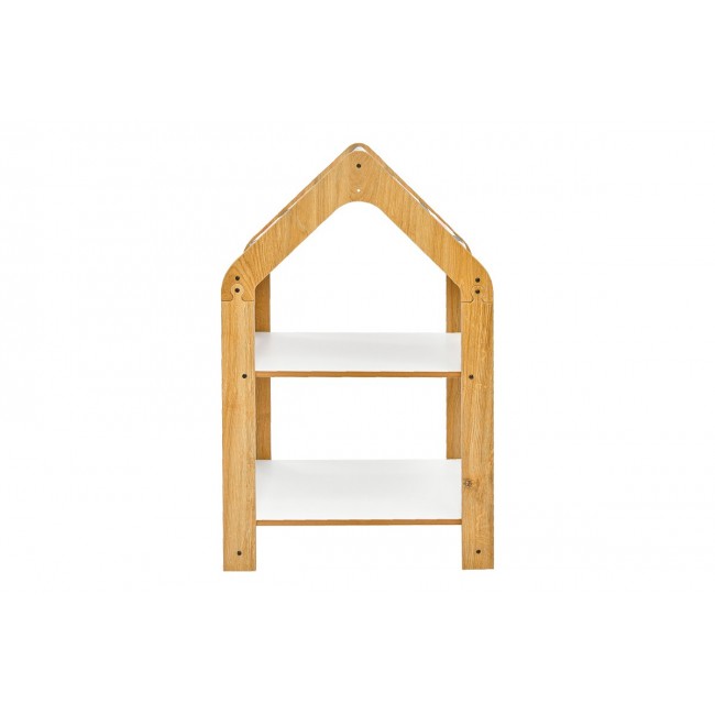 Ραφιέρα "MONTESSORI-ZOILEN" από mdf σε φυσικό/λευκό χρώμα 50x30x80