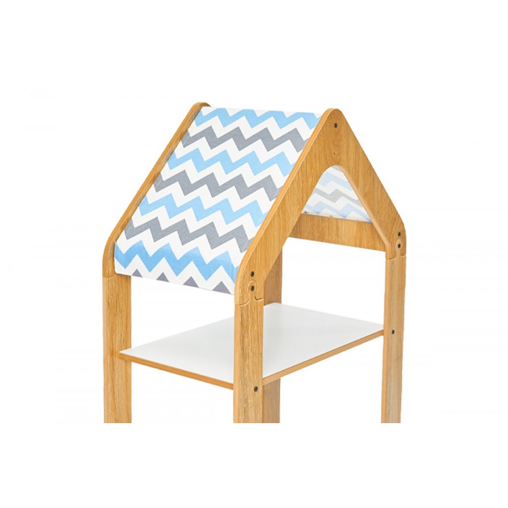 Ραφιέρα "MONTESSORI-ZOILEN" από mdf σε φυσικό/λευκό χρώμα 50x30x80