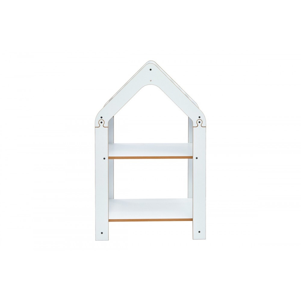 Ραφιέρα "MONTESSORI-ZOILEN" από mdf σε λευκό/μπλε χρώμα 50x30x80