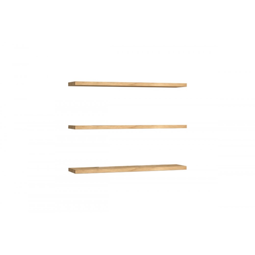 Ραφιέρα τοίχου "EDNA" σε φυσικό χρώμα 60x14.5x1.8