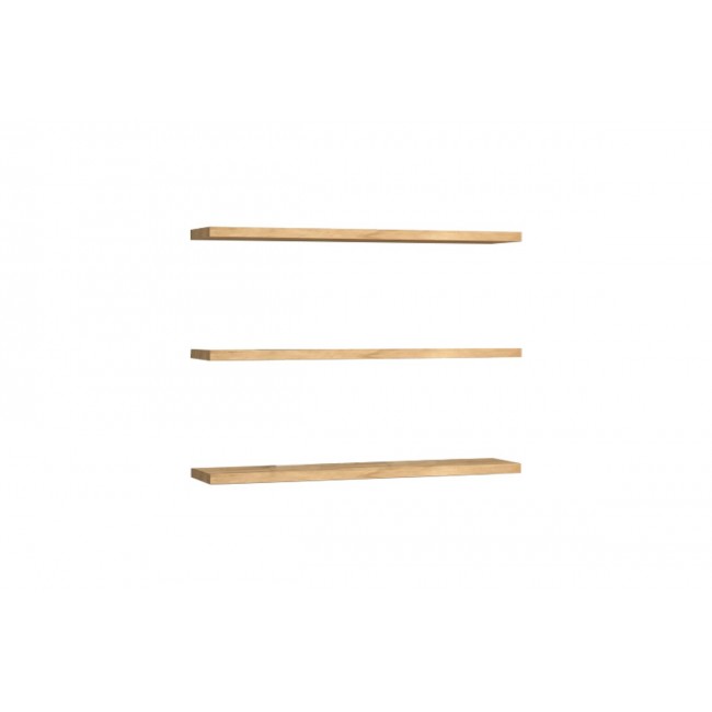 Ραφιέρα τοίχου "EDNA" σε φυσικό χρώμα 60x14.5x1.8