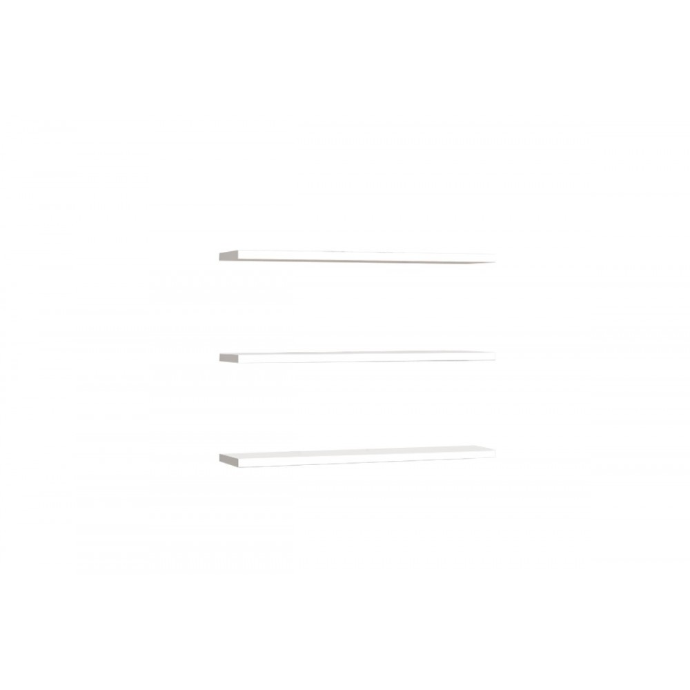 Ραφιέρα τοίχου "EDNA" σε λευκό χρώμα 60x14.5x1.8