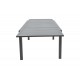 Τραπέζι επεκτεινόμενο "LAFLA" από αλουμίνιο σε ανθρακί χρώμα 160-240x100x75