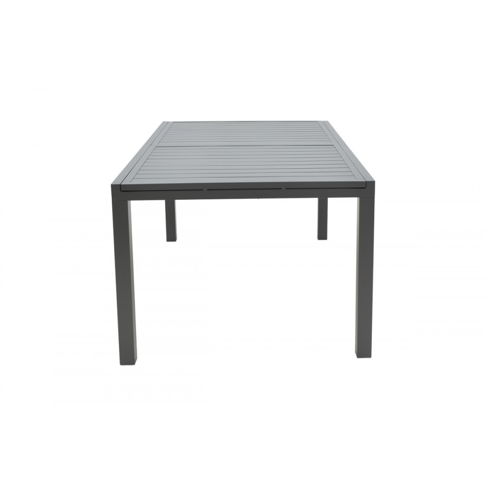 Τραπέζι επεκτεινόμενο "LAFLA" από αλουμίνιο σε ανθρακί χρώμα 160-240x100x75