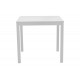 Τραπέζι "KLITON" από αλουμίνιο σε λευκό χρώμα 80x80x74