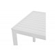 Τραπέζι "KLITON" από αλουμίνιο σε λευκό χρώμα 80x80x74