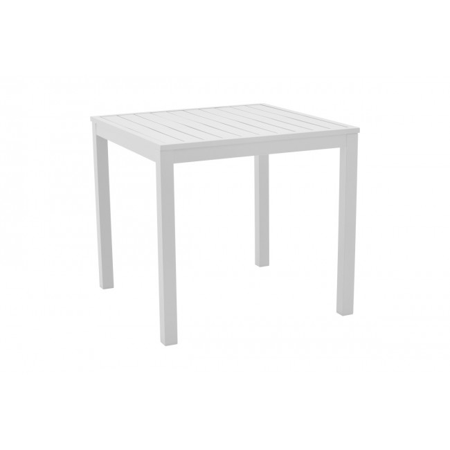 Τραπεζαρία 5τμχ "AZELIE-KLITON I" από αλουμίνιο/textilene σε λευκό/μπεζ χρώμα 80x80x74