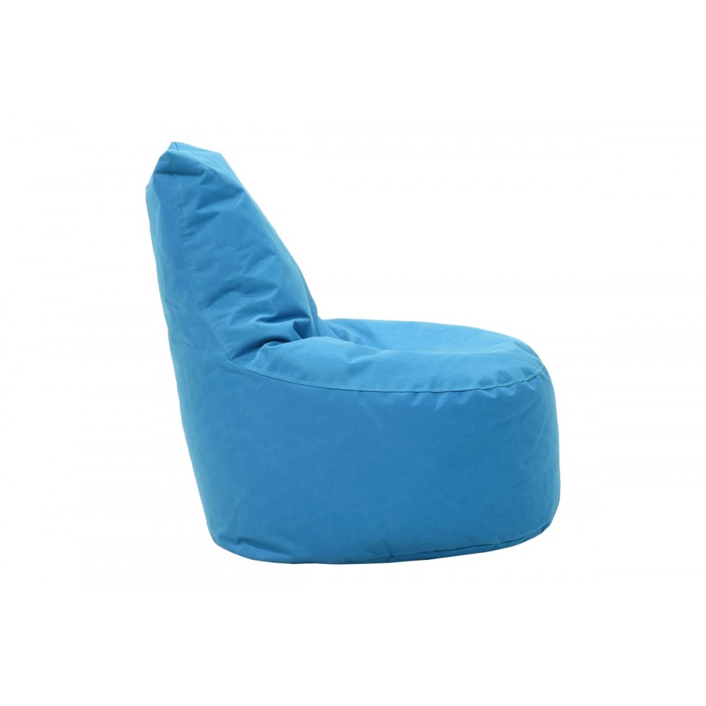 Πουφ πολυθρόνα "NORM PRO" σε ανοιχτό μπλε χρώμα 65x65x80