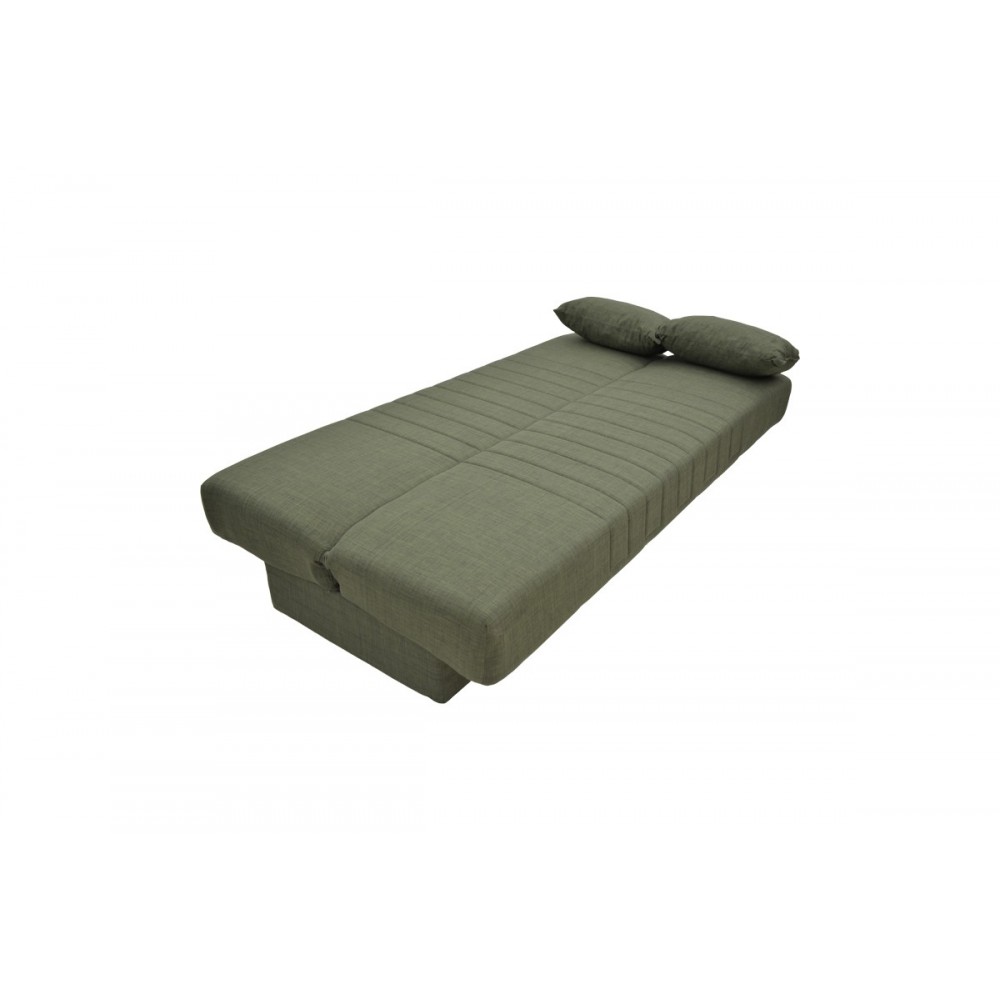 Καναπές κρεβάτι "ROMINA" τριθέσιος από ύφασμα σε πράσινο χρώμα 190x85x90