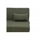 Καναπές κρεβάτι "ROMINA" τριθέσιος από ύφασμα σε πράσινο χρώμα 190x85x90
