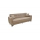 Καναπές κρεβάτι "MODESTO" τριθέσιος από ύφασμα σε ανοιχτό καφέ χρώμα 215x85x80