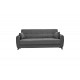 Καναπές κρεβάτι "LINCOLN" τριθέσιος από ύφασμα σε ανθρακί χρώμα 225x85x90