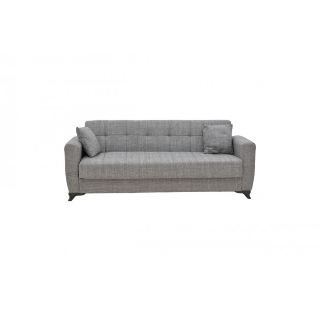 Καναπές κρεβάτι "MODESTO" τριθέσιος από ύφασμα σε γκρι χρώμα 215x85x80