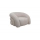 Πολυθρόνα "LEXY" από ύφασμα σε κρεμ χρώμα 100x89.5x60εκ