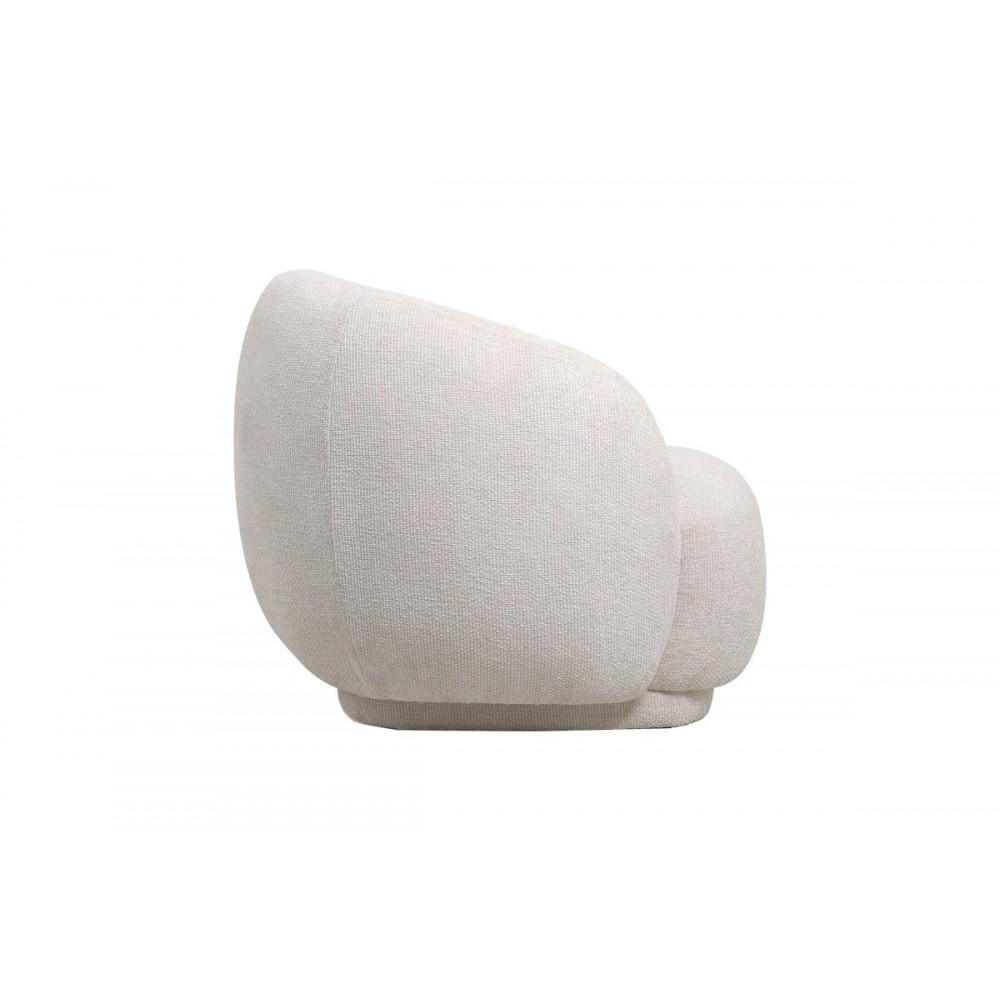 Πολυθρόνα "FREYA" από ύφασμα σε εκρού χρώμα 93x87x76