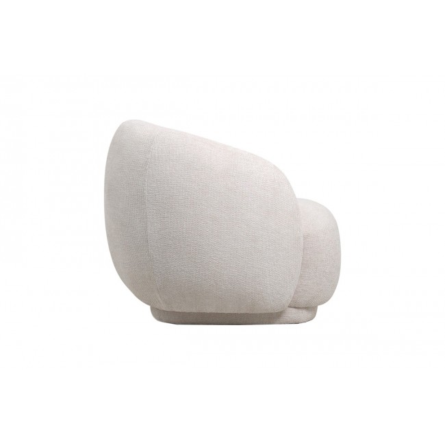 Πολυθρόνα "FREYA" από ύφασμα σε εκρού χρώμα 93x87x76