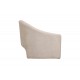 Πολυθρόνα "BERZA" από ύφασμα σε κρεμ χρώμα 76x76x71