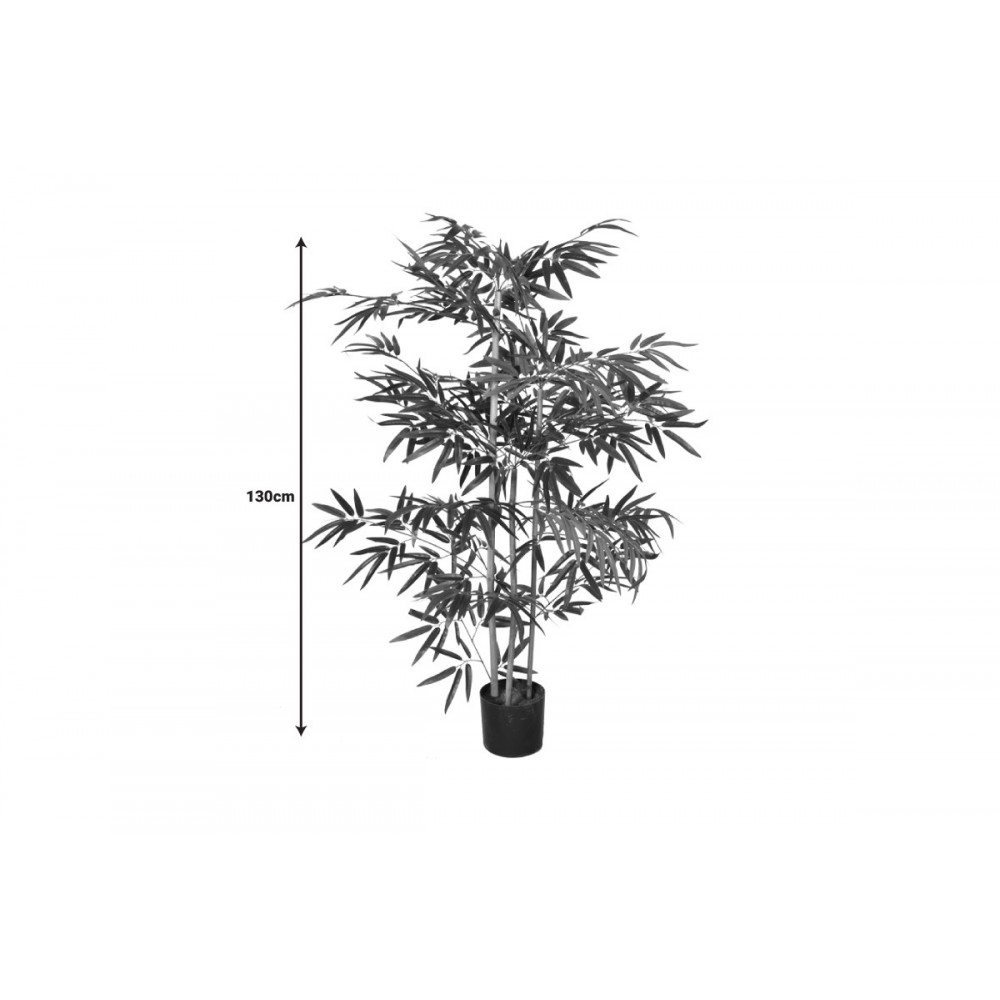 Διακοσμητικό φυτό "BAMBOO" σε γλάστρα από pp σε πράσινο χρώμα Υ130