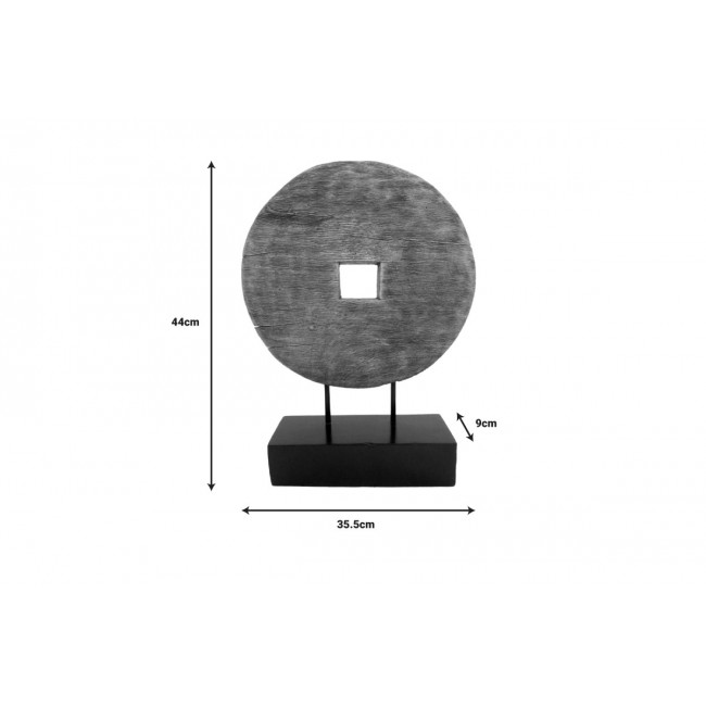 Επιτραπέζιο διακοσμητικό "CART" από ξύλο/μέταλλο σε φυσικό χρώμα 35.5x9x44