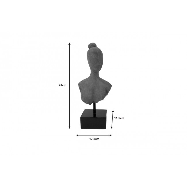 Επιτραπέζιο διακοσμητικό "LAFIA I" από ξύλο/μέταλλο σε φυσικό χρώμα 17.5x11.5x42