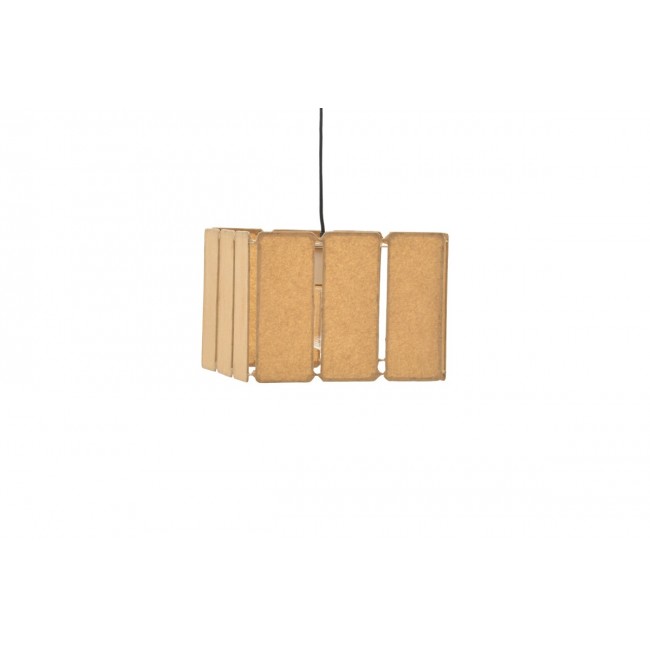 Φωτιστικό οροφής "BOXFO" από press papier/μέταλλο σε καφέ χρώμα 32x32x123