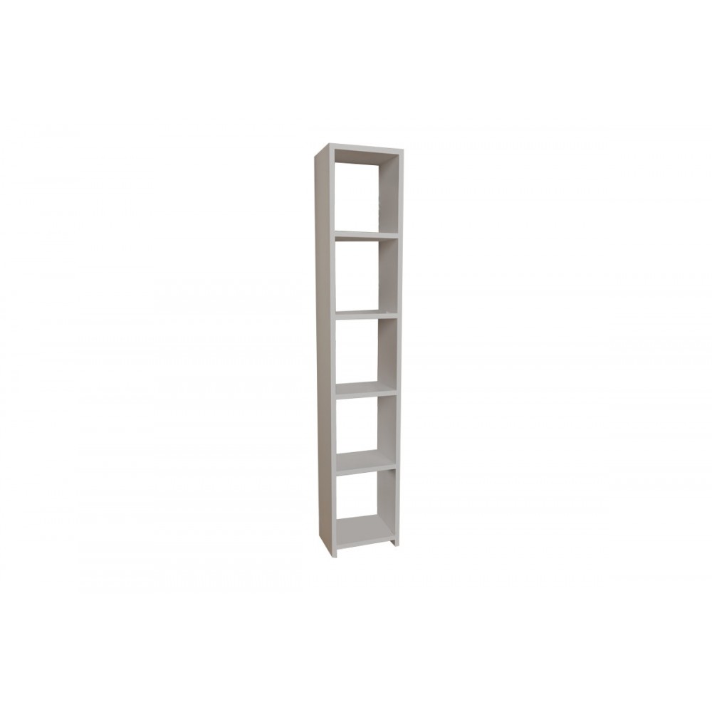 Βιβλιοθήκη "BARZINE" σε λευκό χρώμα 27.6x19.5x150