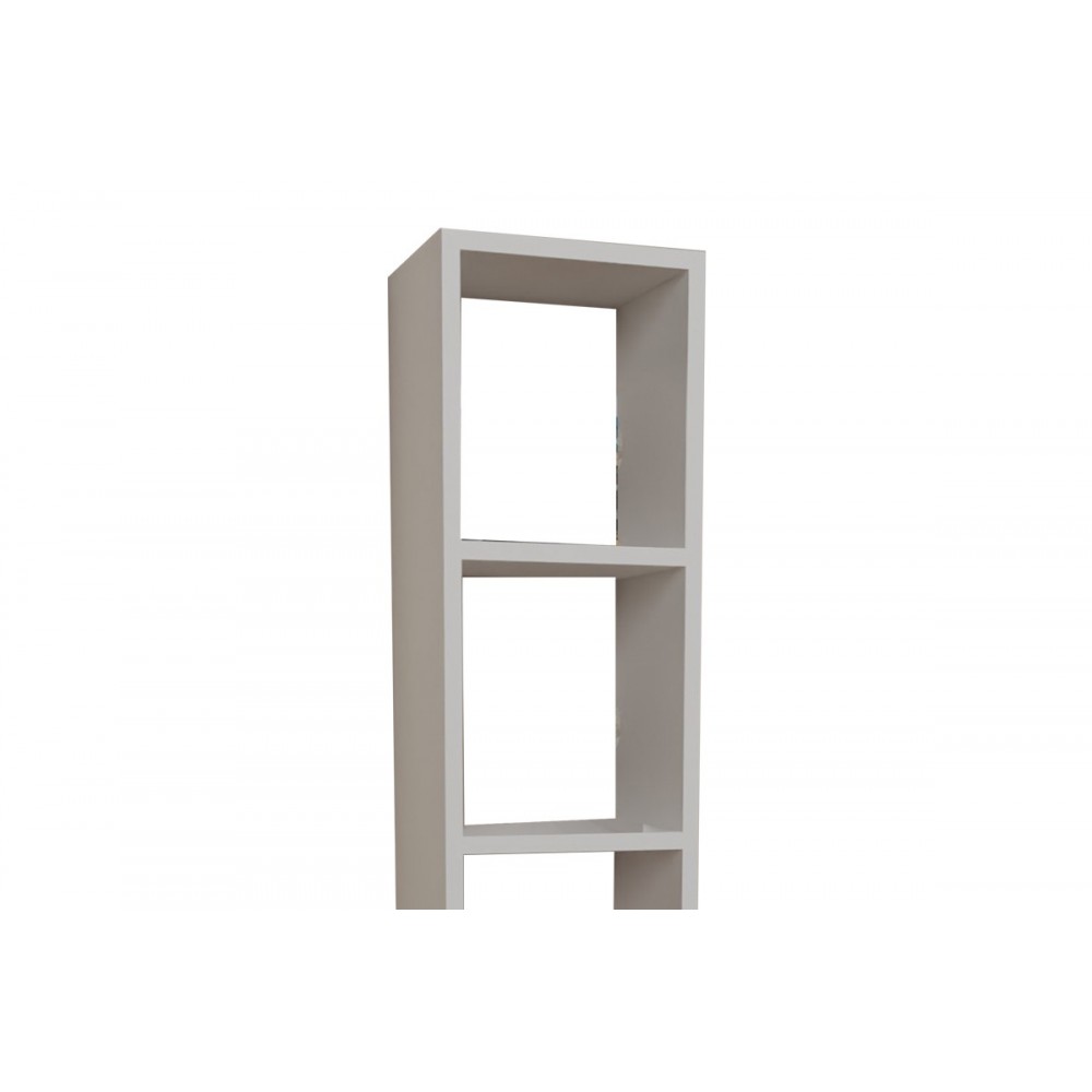 Βιβλιοθήκη "BARZINE" σε λευκό χρώμα 27.6x19.5x150