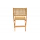 Καρέκλα πτυσσομενη "XIANJU" από ξύλο/σχοινί σε φυσικό χρώμα 47x58x85