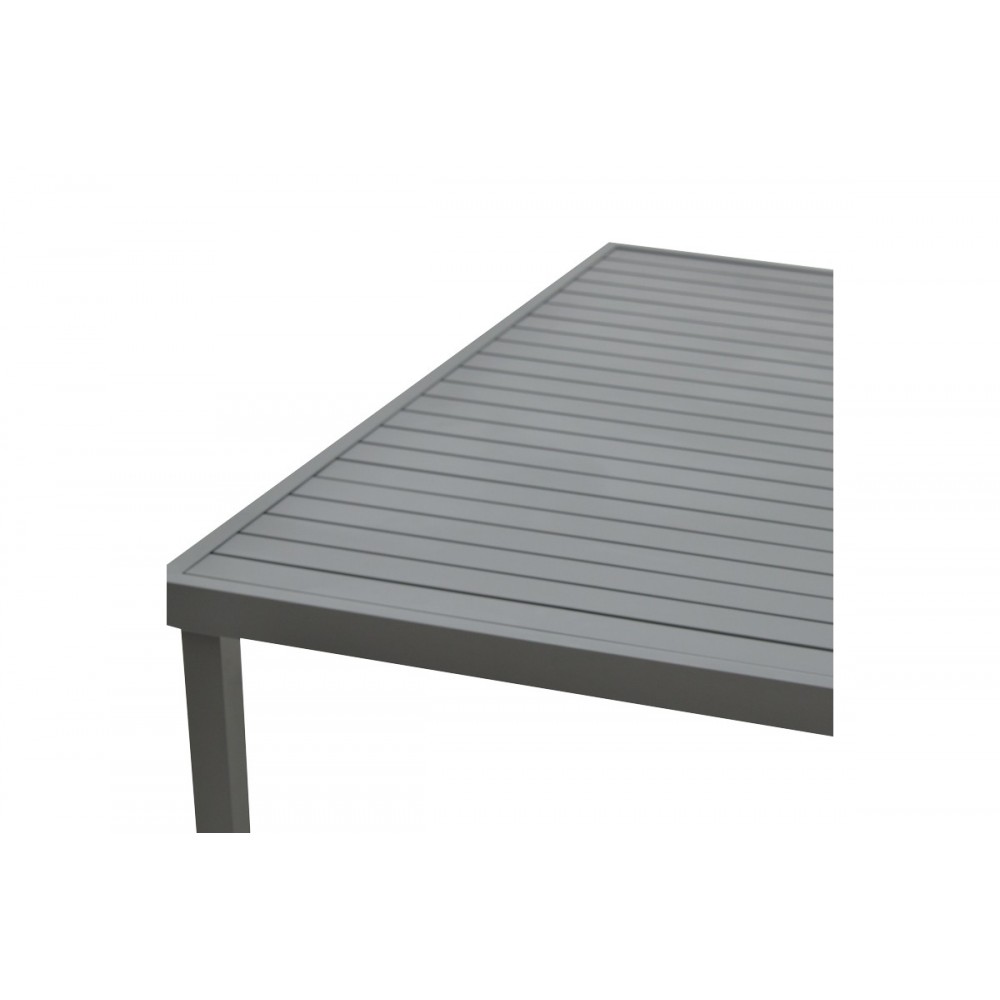 Τραπεζαρία 5τμχ "MOLY-KLITON B" από αλουμίνιο/textilene σε ανθρακί χρώμα 150x80x74