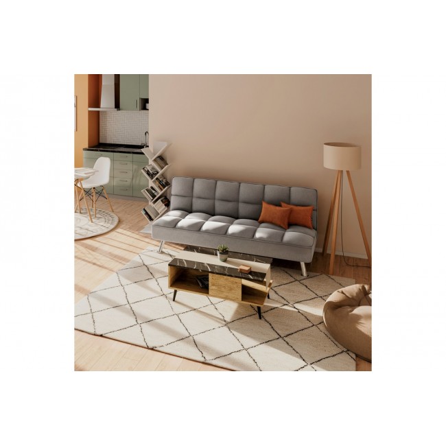 Φοιτητικό πακέτο "SMOOTH" 2τμχ σε γκρι/σονόμα χρώμα 189x92x82