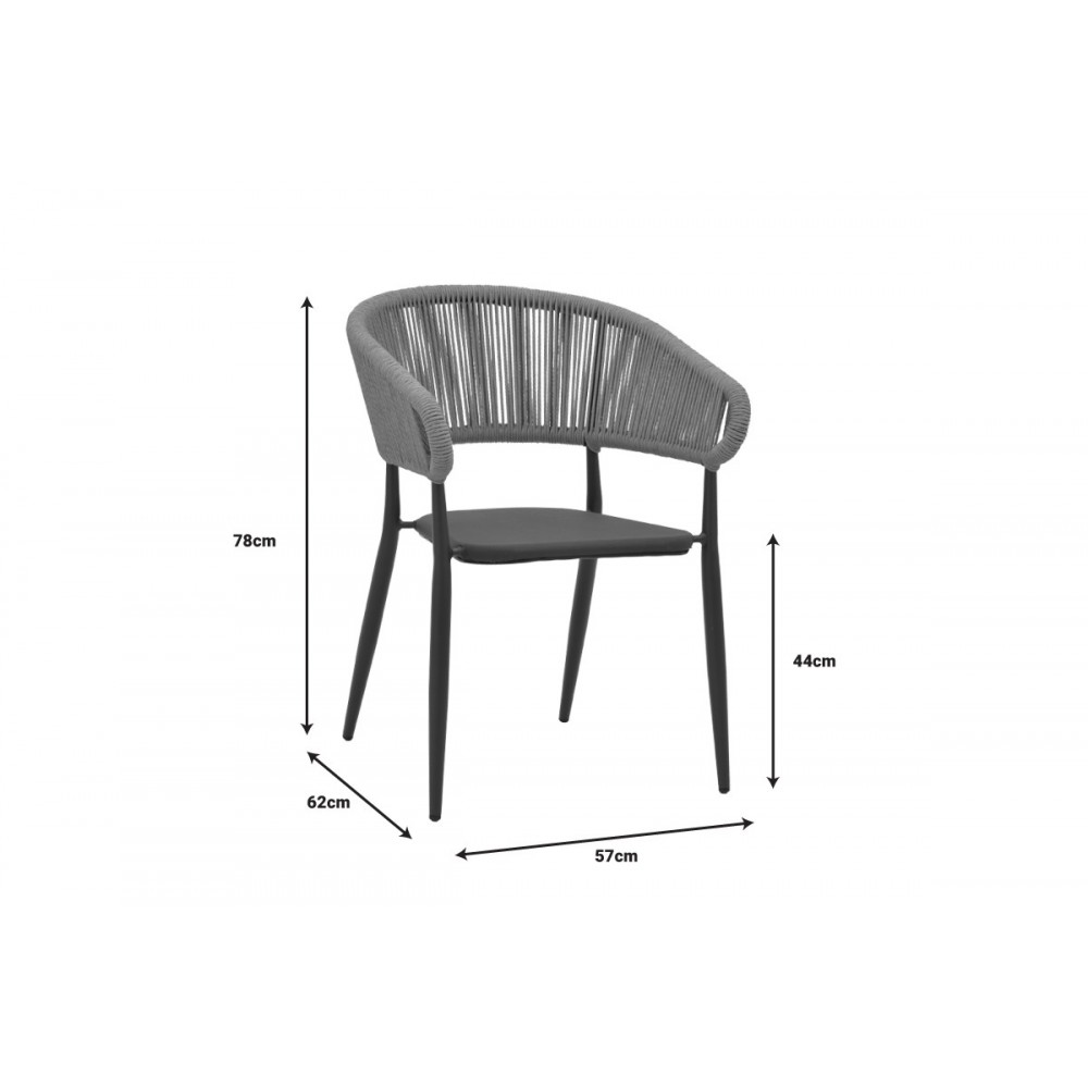 Τραπεζαρία 7τμχ "KLITON-RAVEN" από αλουμίνιο/rattan σε λευκό/φυσικό χρώμα 150x80x74