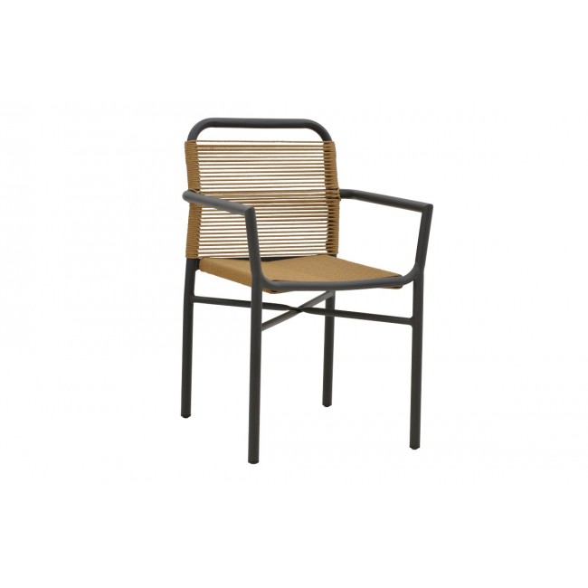 Τραπεζαρία 7τμχ "CLUTCH-KLITON Β" από αλουμίνιο/pe rattan σε φυσικό χρώμα 150x80x74