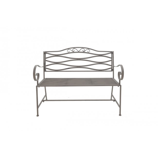 Παγκάκι "BENKO" από μέταλλο σε μπρονζέ χρώμα 114x45x95