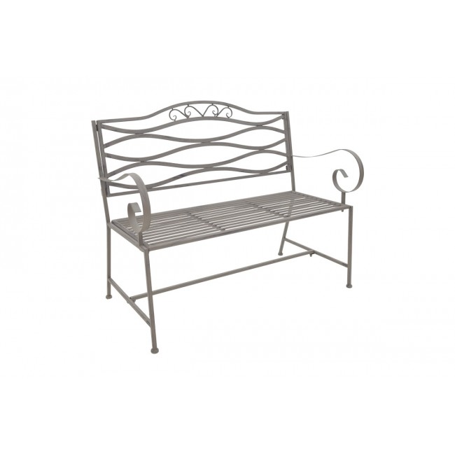 Παγκάκι "BENKO" από μέταλλο σε μπρονζέ χρώμα 114x45x95