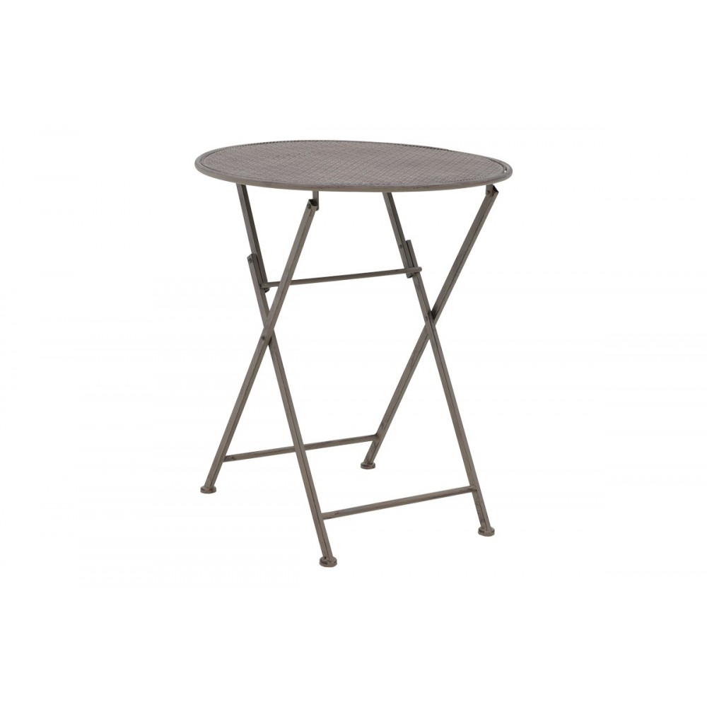 Τραπεζαρία 3τμχ "WALEN" από μ'εταλλο σε μπρονζέ χρώμα Φ60x70