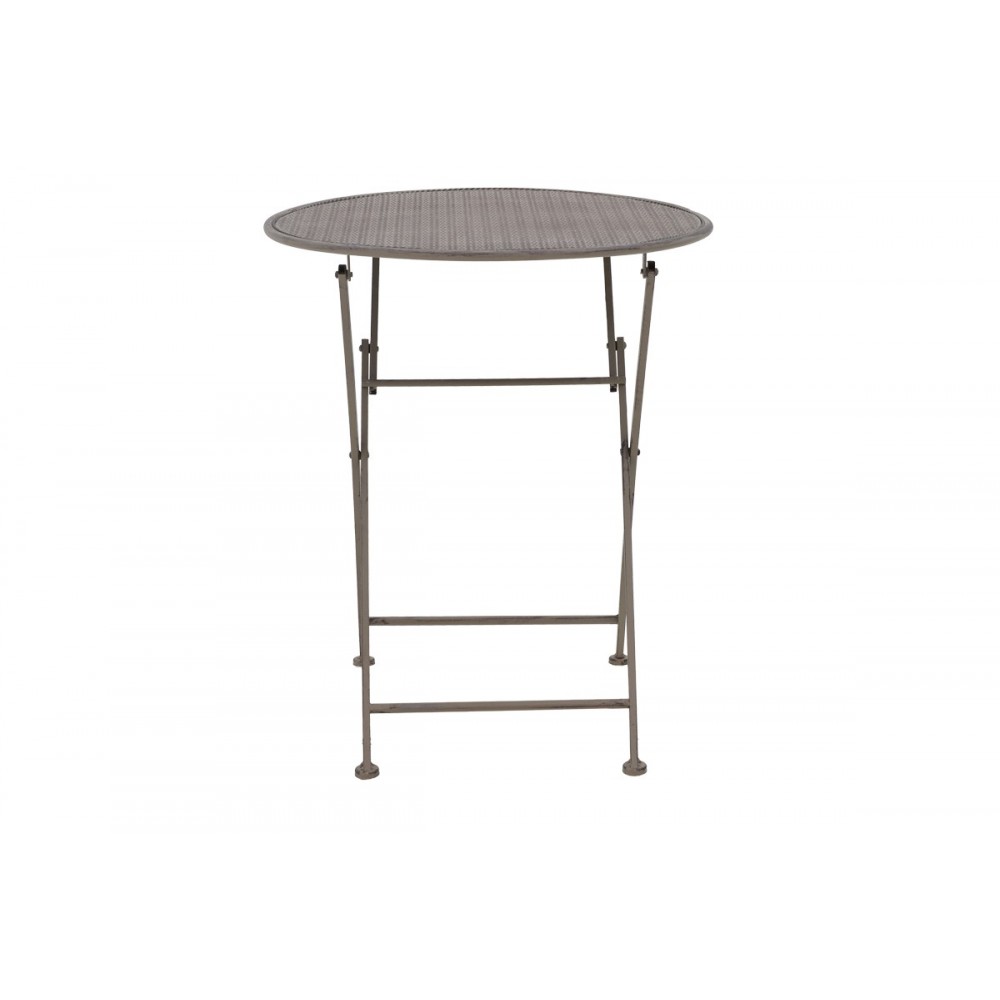 Τραπεζαρία 3τμχ "WALEN" από μ'εταλλο σε μπρονζέ χρώμα Φ60x70