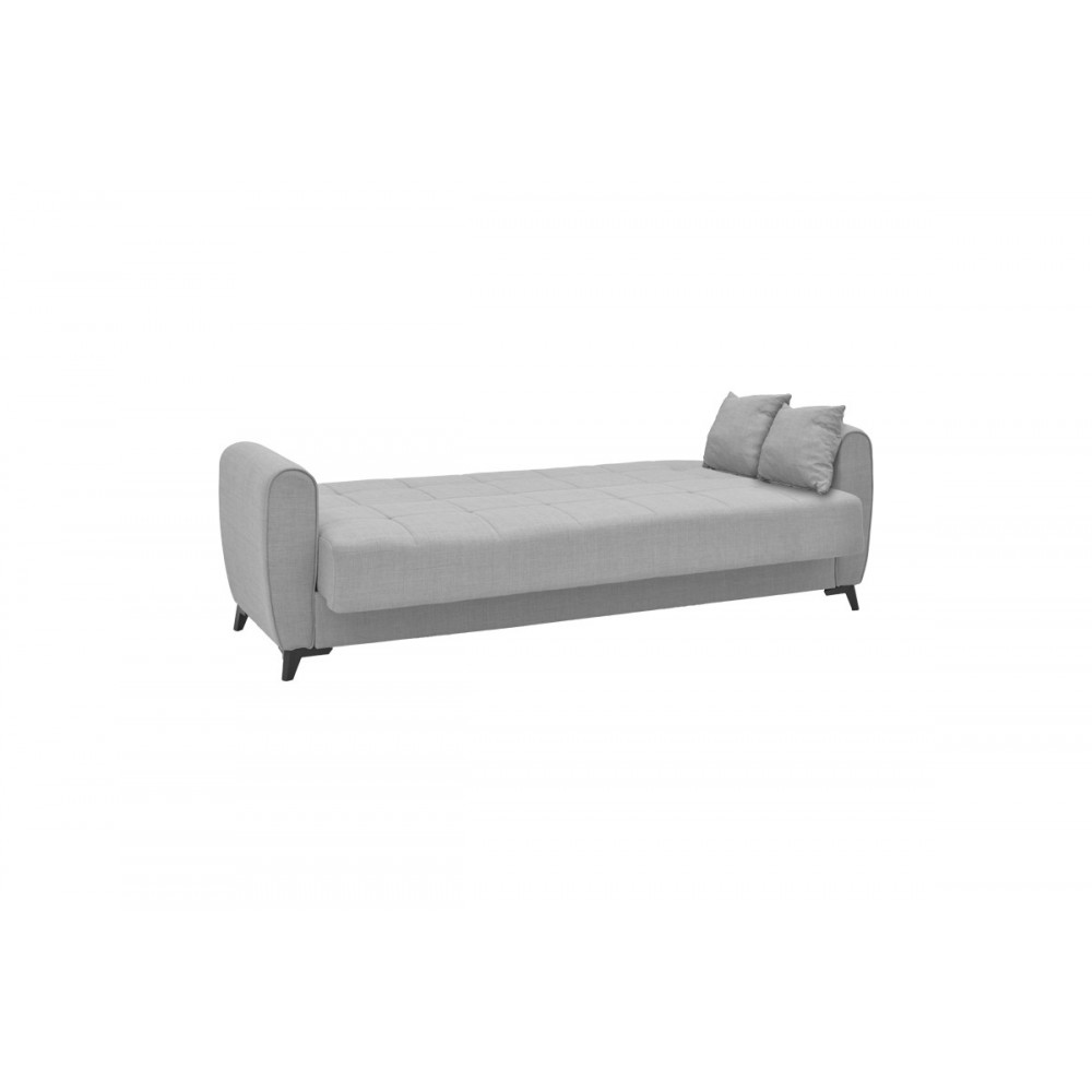 Σετ σαλονιού 2τμχ "LINCOLN" από ύφασμα σε γκρι χρώμα 225x85x90