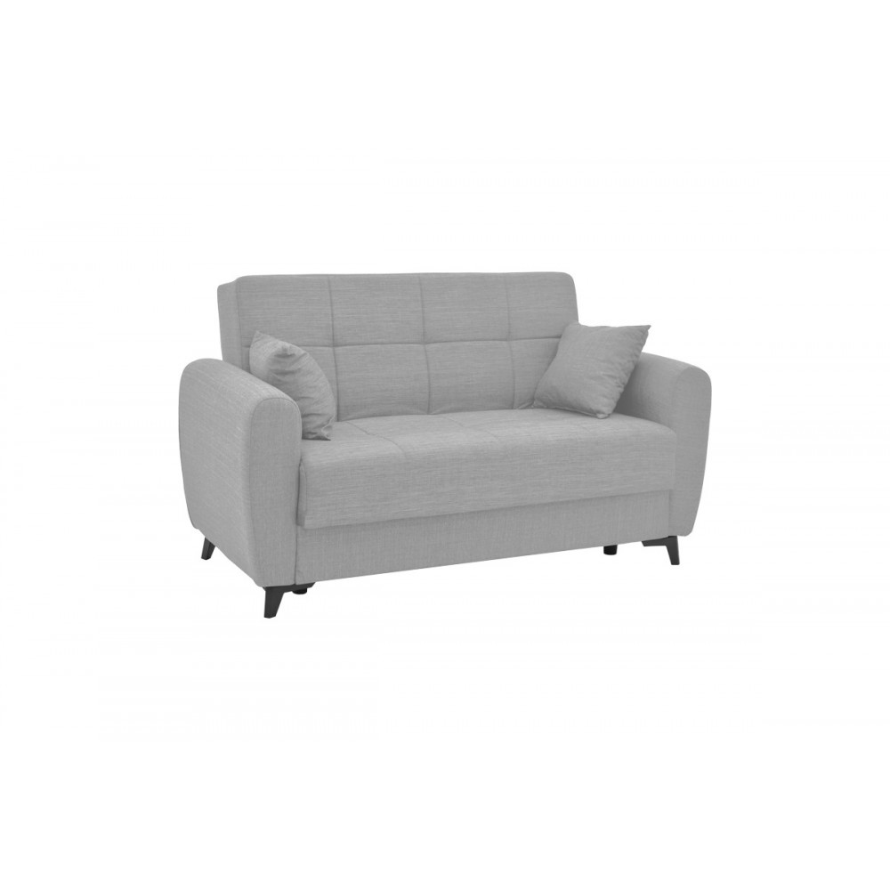 Σετ σαλονιού 2τμχ "LINCOLN" από ύφασμα σε γκρι χρώμα 225x85x90