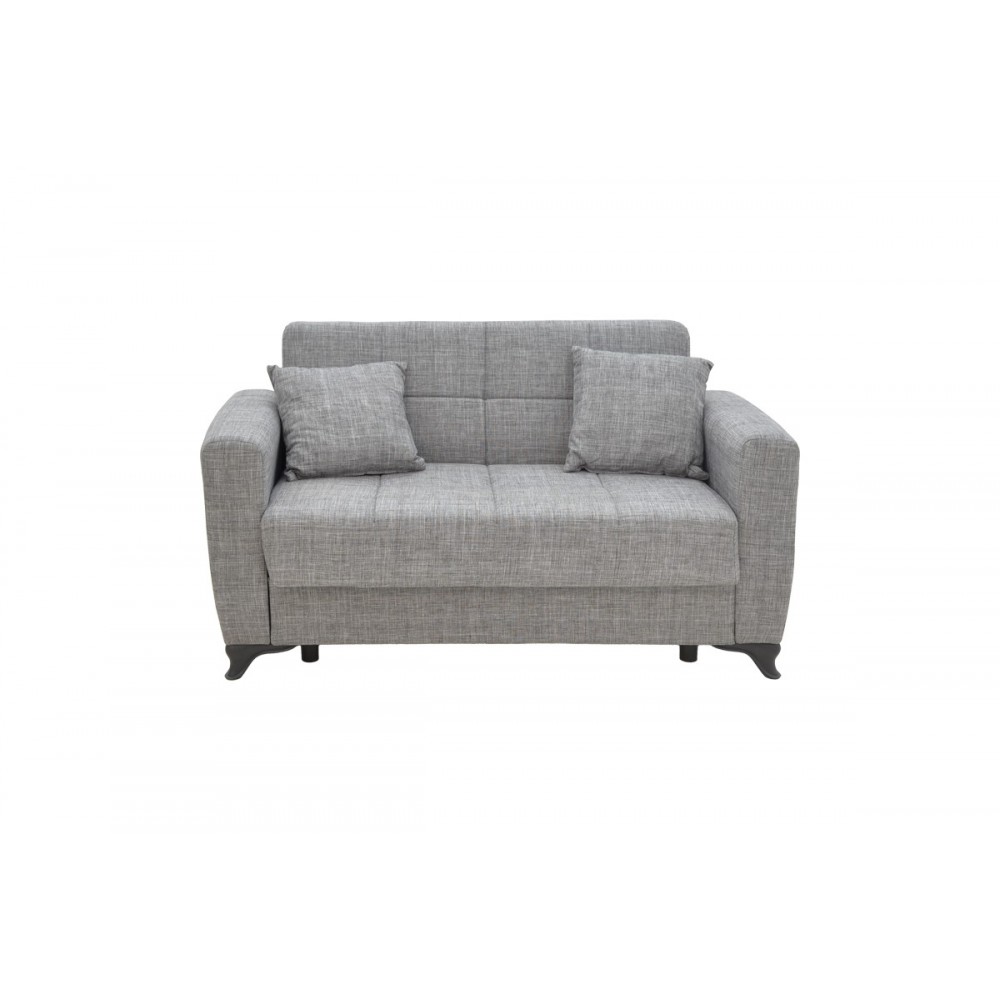 Σετ σαλονιού 2τμχ "MODESTO" από ύφασμα σε γκρι χρώμα 215x85x80