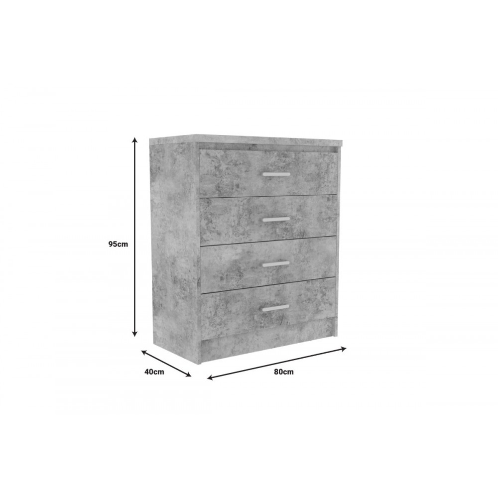 Φοιτητικό πακέτο 5τμχ "OLYMPUS B" σε αντικέ ανθρακί χρώμα 167.5x221x84