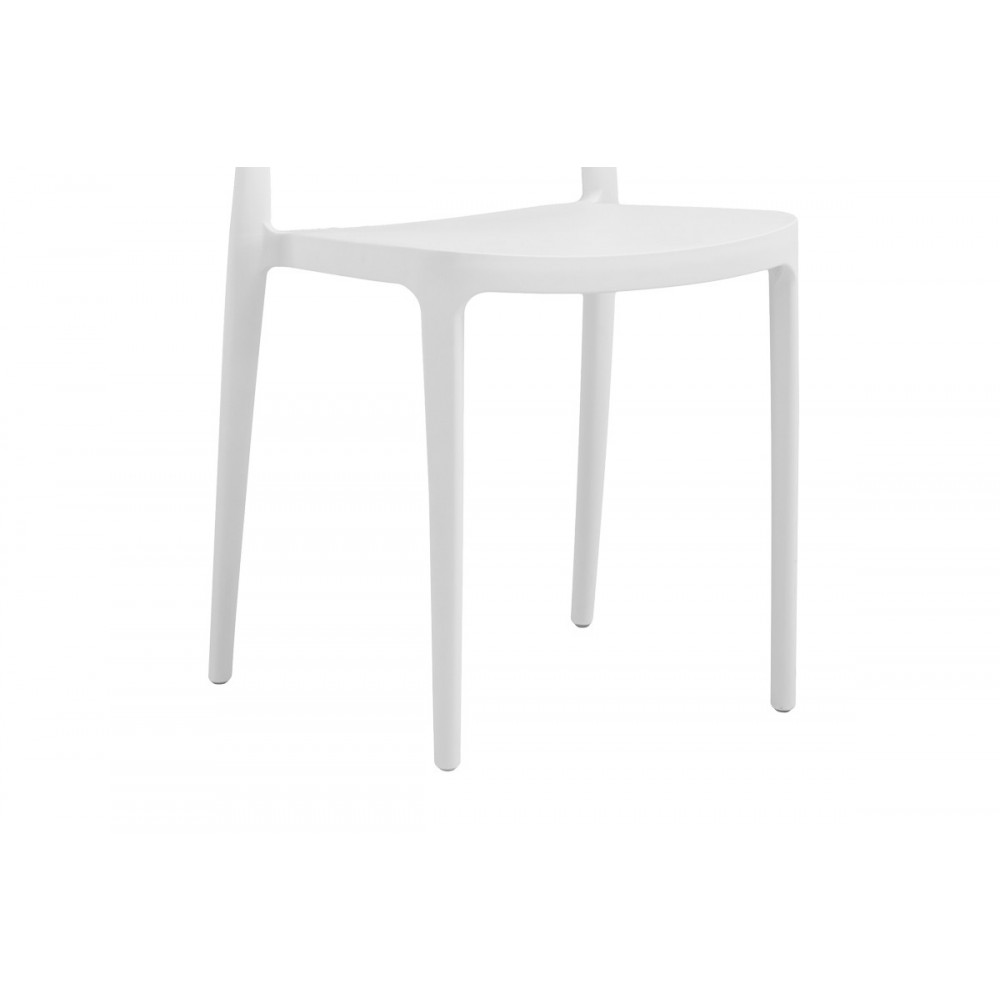 Καρέκλα "AMVROAN" από pp σε λευκό χρώμα 51x49x79.5