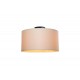 Φωτιστικό μονόφωτο "GARRY" από ύφασμα σε κρεμ χρώμα Φ38x21