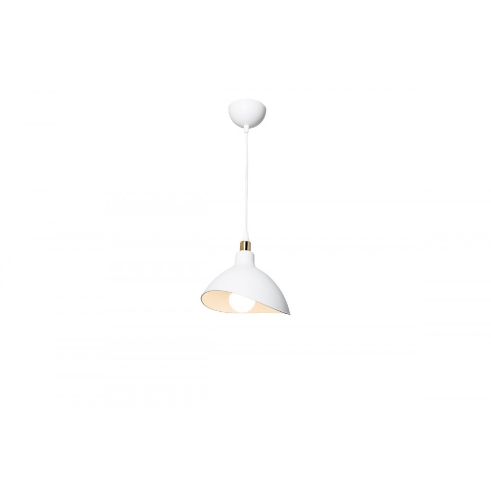 Φωτιστικό οροφής "OUFOA" μονόφωτο από pp σε λευκό χρώμα Φ22x53