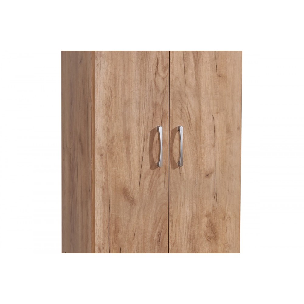 Ντουλάπα δίφυλλη "JONAR" σε χρώμα oak 60x42x180