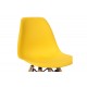 Καρέκλα παιδική "JULITA" από pp/ξύλο σε χρώμα κίτρινο/φυσικό 35x31x57.5