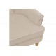 Πολυθρόνα "KEISI" από ξύλο/βελούδο σε χρώμα κρεμ 81.5x84x92.5